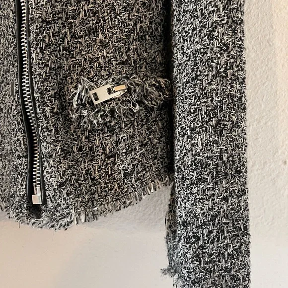 IRO Black and White Tweed Jacket - Picture 4 of 4